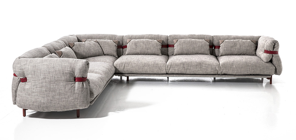 Divani design 2016 - Moroso Belt divano componibile ad angolo.