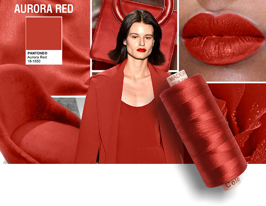 Pantone colore Aurora RED - rosso 2016-2017.