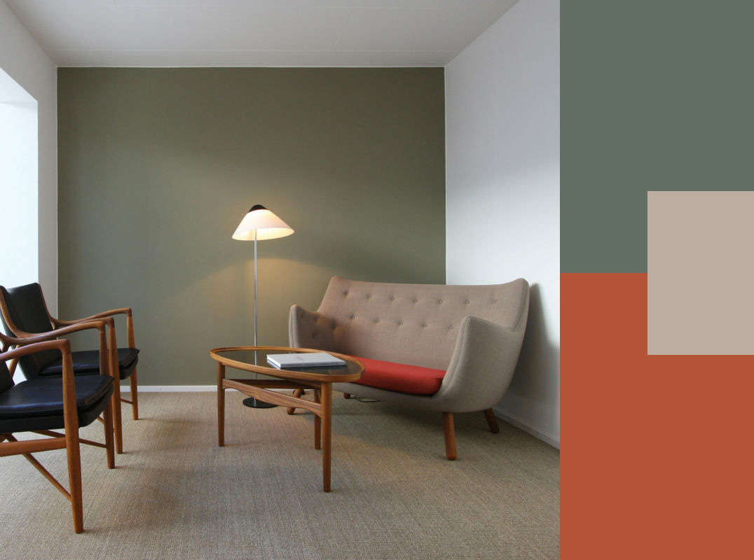 paletta-colori-parete-soggiorno-verde-oliva | SALOTTO PERFETTO