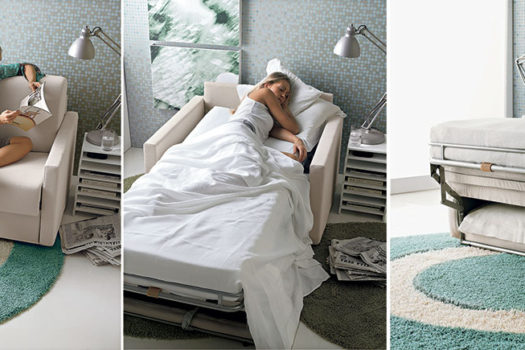 Poltrone letto design : cinque stili tra cui scegliere.