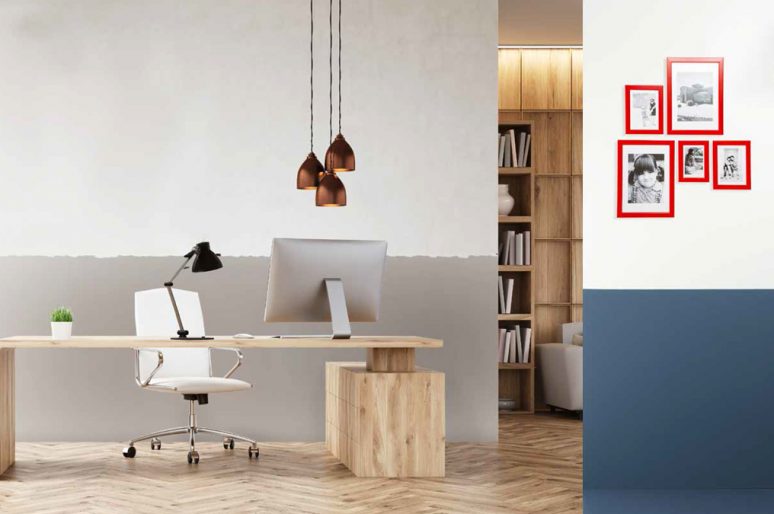 Decorare le pareti del salotto: le righe orizzontali