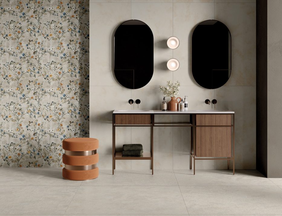 gres porcellanato effetto cemento grigio yvory